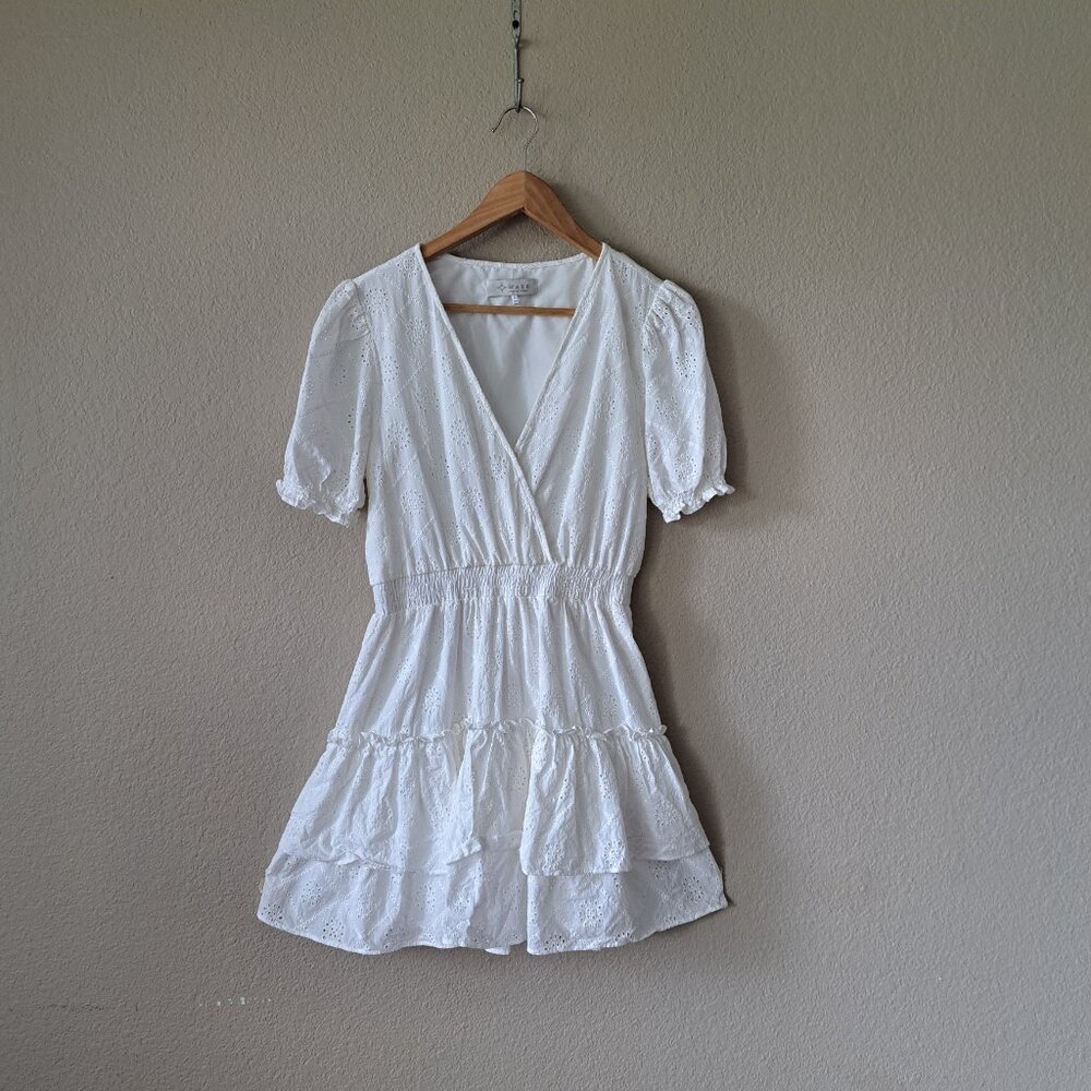 Wayf Modern Feminine White Mini Dress Size Small